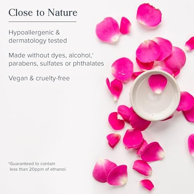Heritage STORE ROSEWATER FACIAL TONER W/HYALURONIC ACID | HYDRATES & REFRESHES SKIN | NO DYES OR ALCOHOL, VEGAN | 8OZ - Image 3